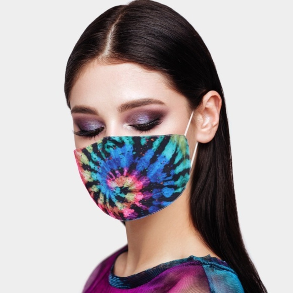Tie dye face mask